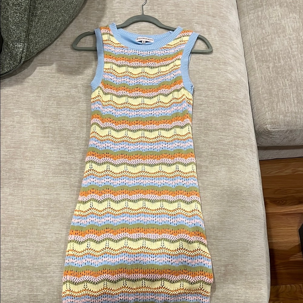 Colorful Knit Dress